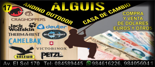 Alguis, casa de cambios - andino outdoor