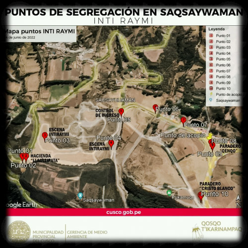 Inti Raymi 2022 - Puntos de segregación