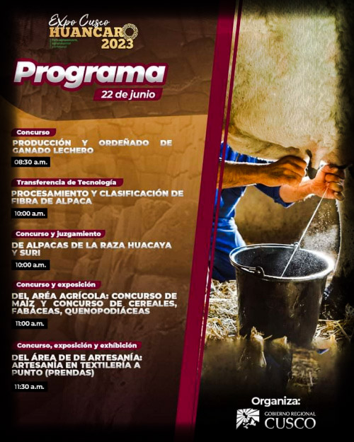 Feria Expo Cusco Huancaro 2023 - 22 de Junio
