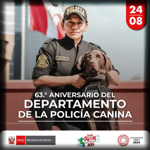 63 Aniversario del Departamento de la Policía Canina