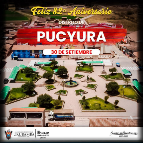 82° Aniversario del Distrito de Pucyura (Anta - Cusco)