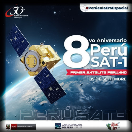 8vo Aniversario de nuestro satélite PerúSat-1