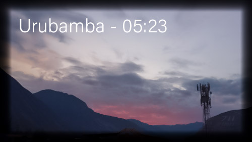 Amanecer en Urubamba