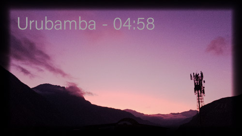 Amanecer en Urubamba