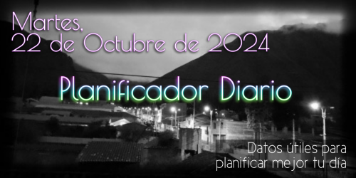 Planificador Diario - Martes, 22 de Octubre de 2024