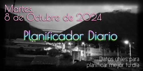 Planificador Diario - Martes, 8 de Octubre de 2024