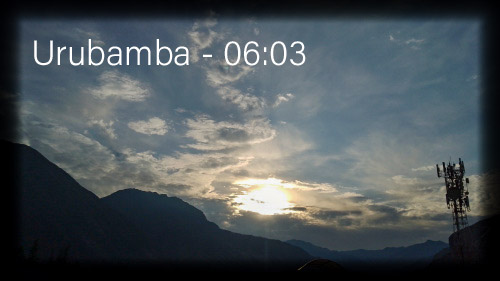 Amanecer en Urubamba