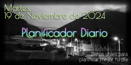 Planificador Diario - Martes, 19 de Noviembre de 2024