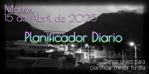 Planificador Diario - Sábado, 15 de Abril de 2025