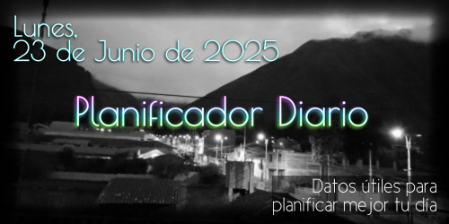 Planificador Diario - Lunes, 23 de Junio de 2025