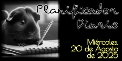 Planificador Diario - Miércoles, 20 de Agosto de 2025