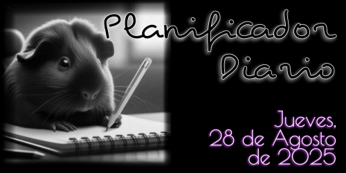 Planificador Diario - Jueves, 28 de Agosto de 2025