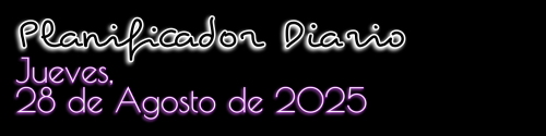 Planificador Diario - Jueves, 28 de Agosto de 2025
