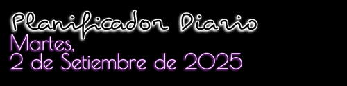 Planificador Diario - Martes, 2 de Setiembre de 2025