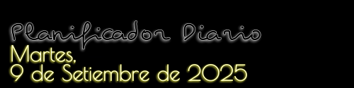 Planificador Diario - Martes, 9 de Setiembre de 2025