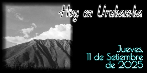 Hoy en Urubamba - Jueves, 11 de Setiembre de 2025