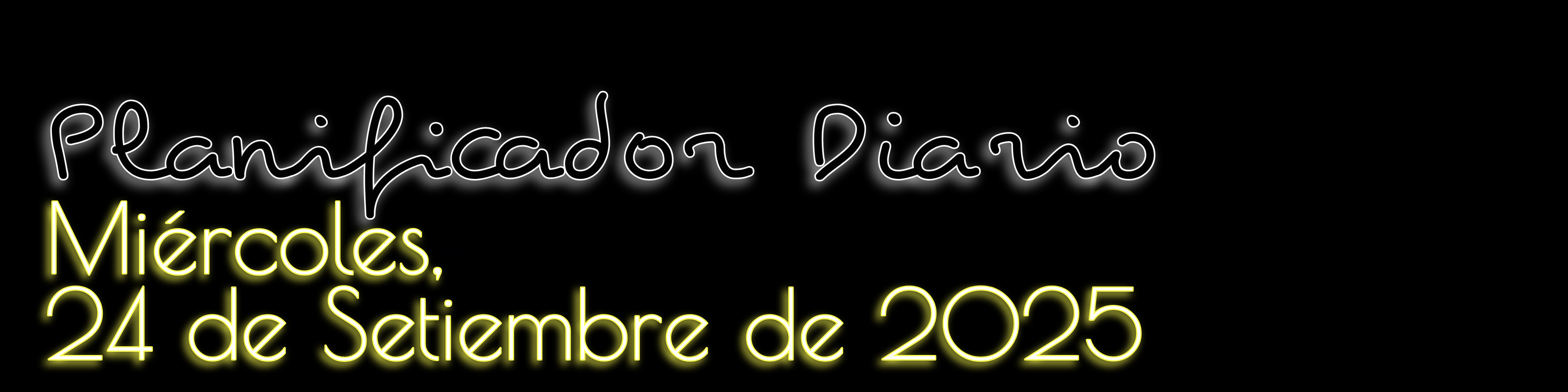 Planificador Diario - Miércoles, 24 de Setiembre de 2025
