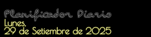 Planificador Diario - Lunes, 29 de Setiembre de 2025