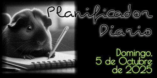 Planificador Diario - Domingo, 5 de Octubre de 2025
