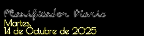 Planificador Diario - Martes, 14 de Octubre de 2025
