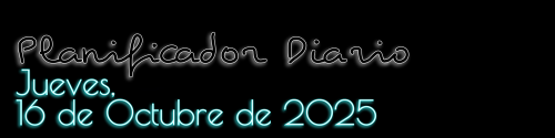 Planificador Diario - Jueves, 15 de Octubre de 2025