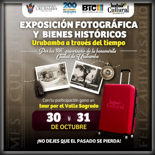 Exposición de fotos y bienes históricos de Urubamba
