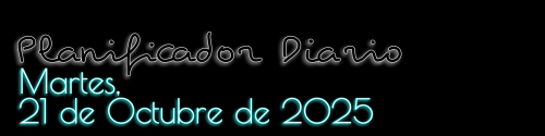 Planificador Diario - Martes, 21 de Octubre de 2025