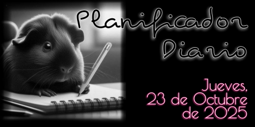 Planificador Diario - Jueves, 23 de Octubre de 2025