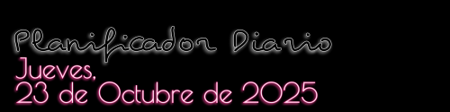 Planificador Diario - Jueves, 23 de Octubre de 2025