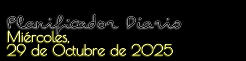 Planificador Diario - Miércoles, 29 de Octubre de 2025