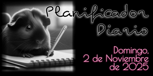 Planificador Diario - Domingo, 2 de Noviembre de 2025
