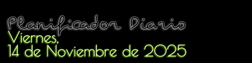 Planificador Diario - Viernes, 14 de Noviembre de 2025