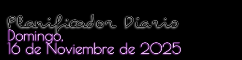 Planificador Diario - Domingo, 16 de Noviembre de 2025