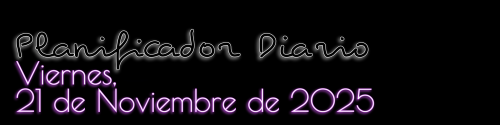 Planificador Diario - Viernes, 21 de Noviembre de 2025