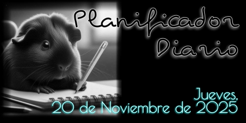 Planificador Diario - Jueves, 20 de Noviembre de 2025