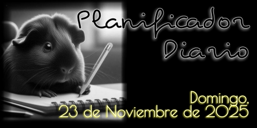 Planificador Diario - Domingo, 23 de Noviembre de 2025