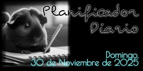 Planificador Diario - Domingo, 30 de Noviembre de 2025