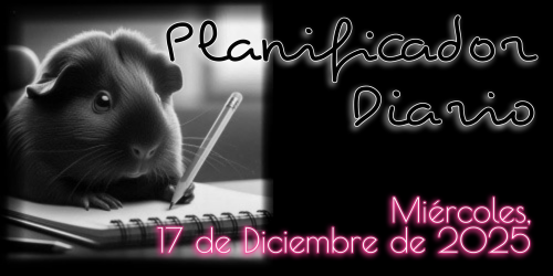 Planificador Diario - Miércoles, 17 de Diciembre de 2025