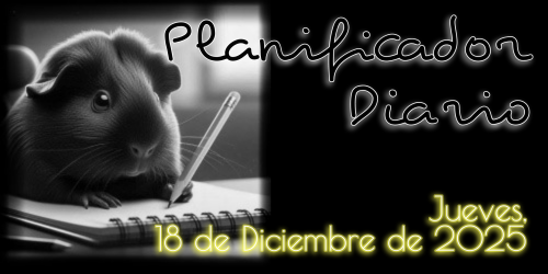 Planificador Diario - Jueves, 18 de Diciembre de 2025