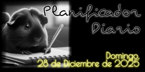 Planificador Diario - Domingo, 28 de Diciembre de 2025