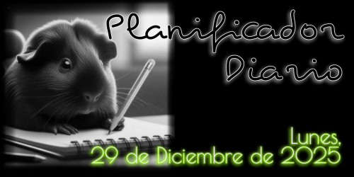 Planificador Diario - Lunes, 29 de Diciembre de 2025
