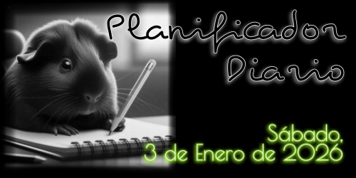 Planificador Diario - Sábado, 3 de Enero de 2026