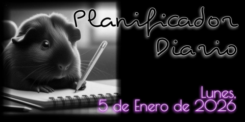 Planificador Diario - Lunes, 5 de Enero de 2026