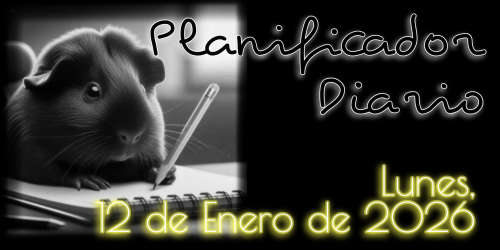 Planificador Diario - Lunes, 12 de Enero de 2026