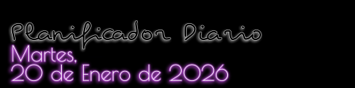 Planificador Diario - Martes, 20 de Enero de 2026