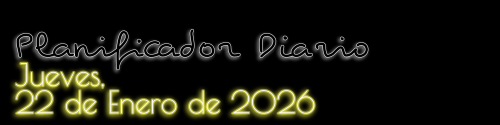 Planificador Diario - Jueves, 22 de Enero de 2026