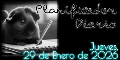 Planificador Diario - Jueves, 29 de Enero de 2026