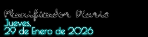 Planificador Diario - Jueves, 29 de Enero de 2026