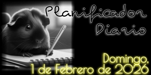 Planificador Diario - Domingo, 1 de Febrero de 2026