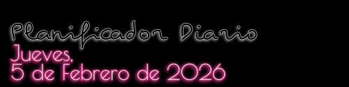 Planificador Diario - Jueves, 5 de Febrero de 2026